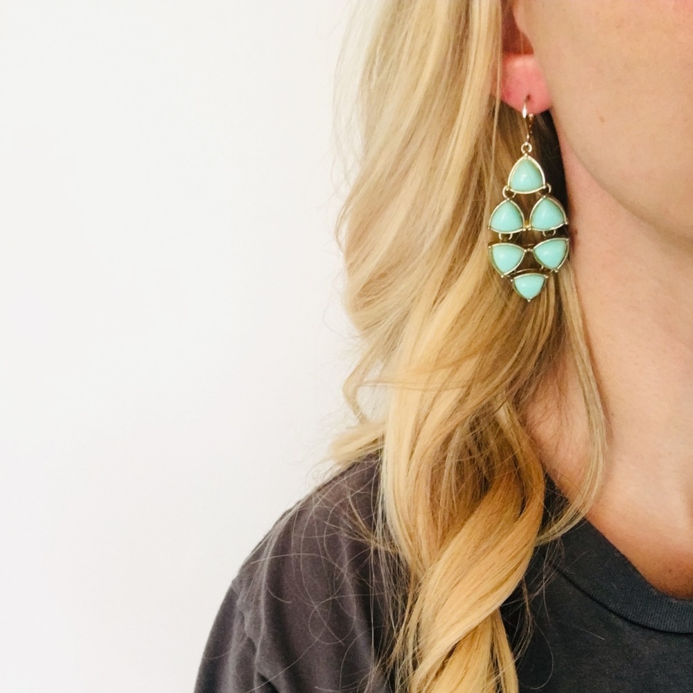 Turquoise earrings - Picture 2 of 4